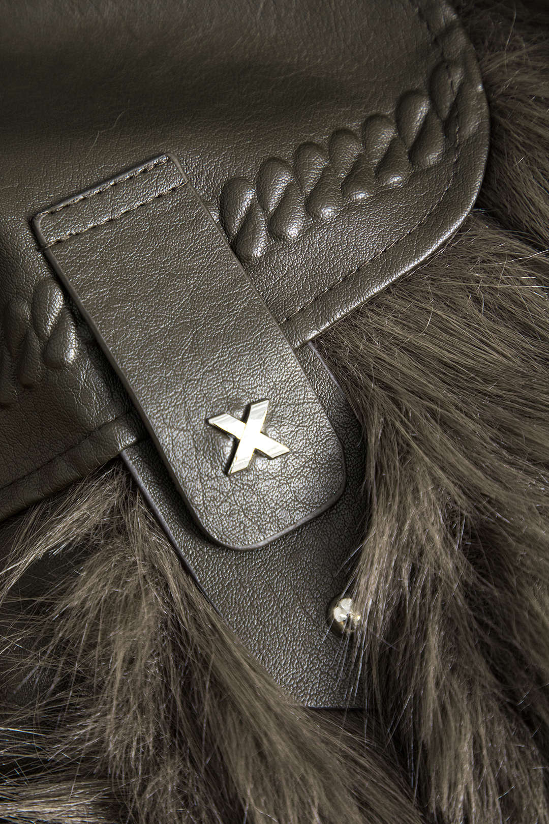 Deri Kürk Patchwork Ceket