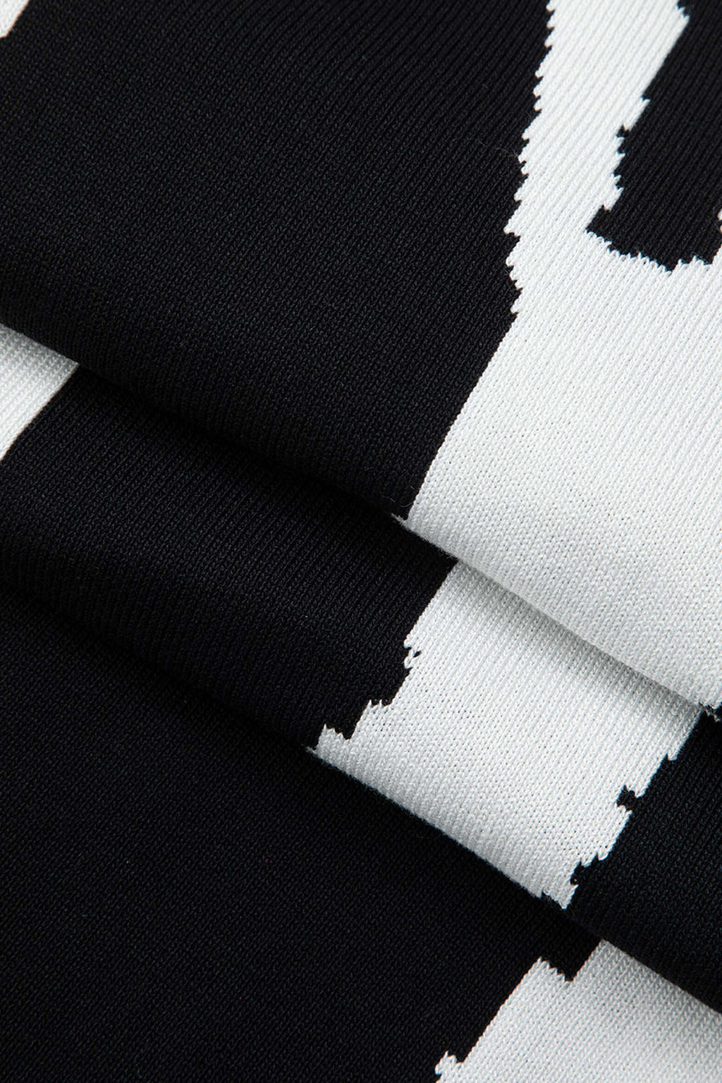 Kontrast Triko Uzun Kollu midi Elbise