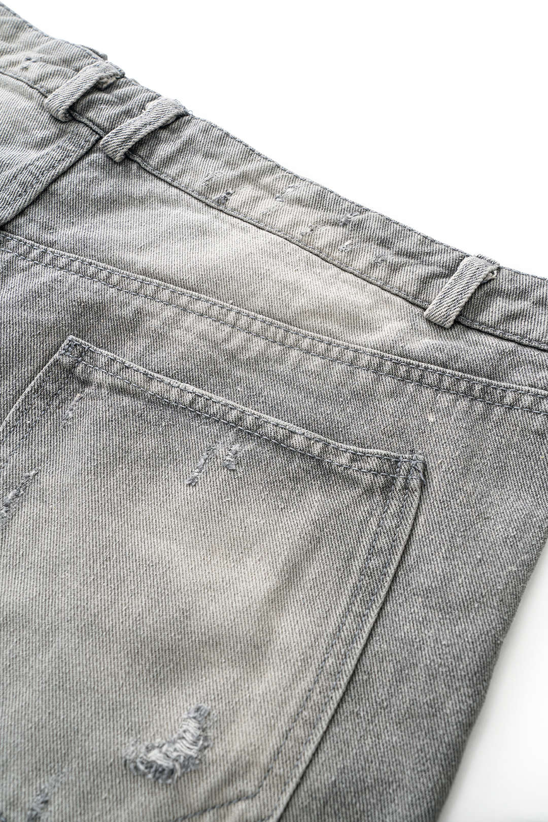 Denim Asimetrik Şort