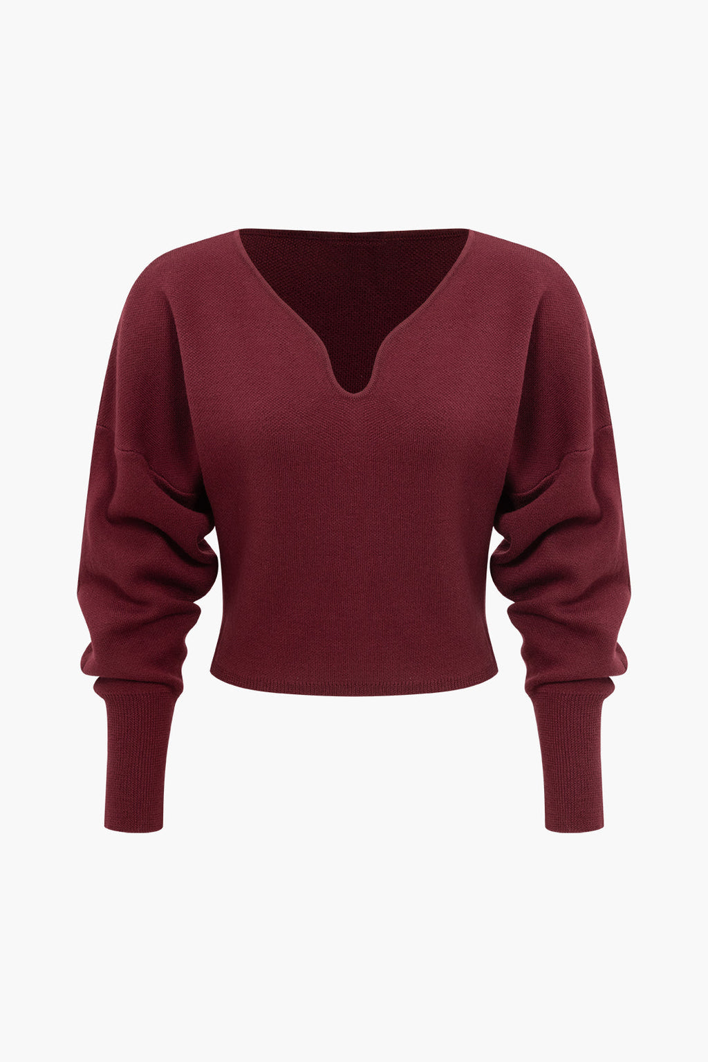 Basic Düz Örgü Uzun Kollu top