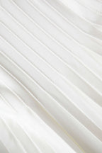 Piliseli Çan Kol V Yaka Mini Elbise