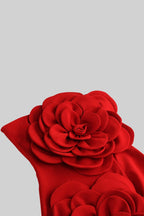 Çiçek Desenli Mini Elbise