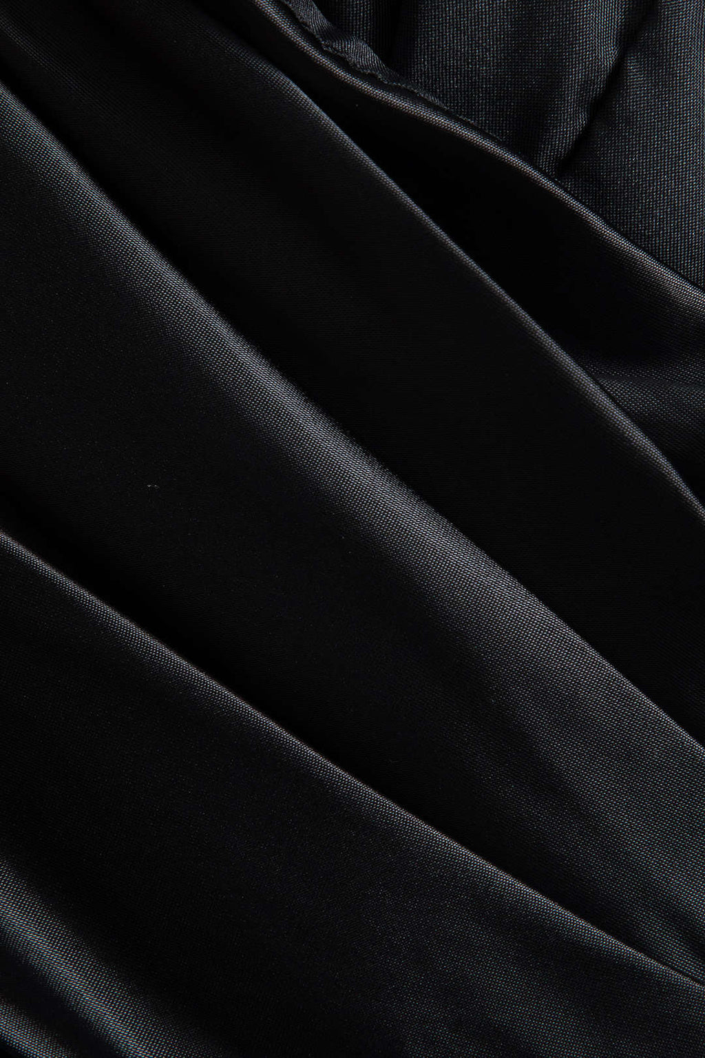 Saten Düğmeli Cep Detaylı Straplez Mini Elbise