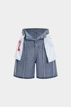 denim Cepli Şort