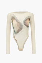Shapewear Desenli Bodysuit