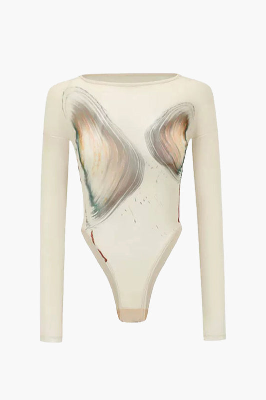 Shapewear Desenli Bodysuit