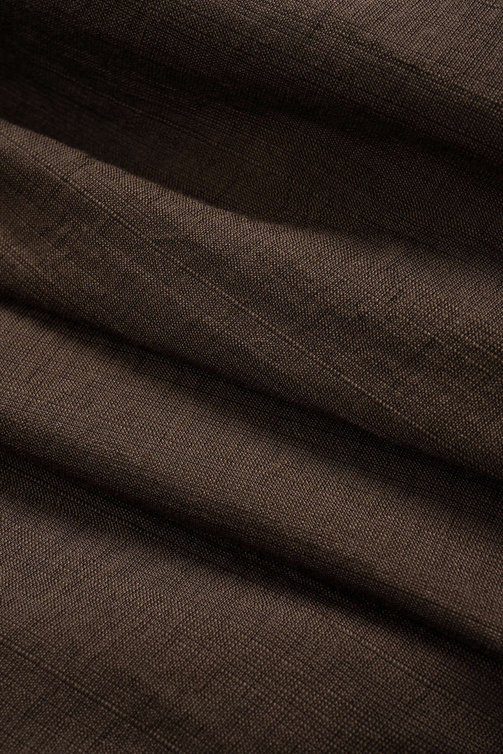 Düz Büzgülü Kemerli Şort