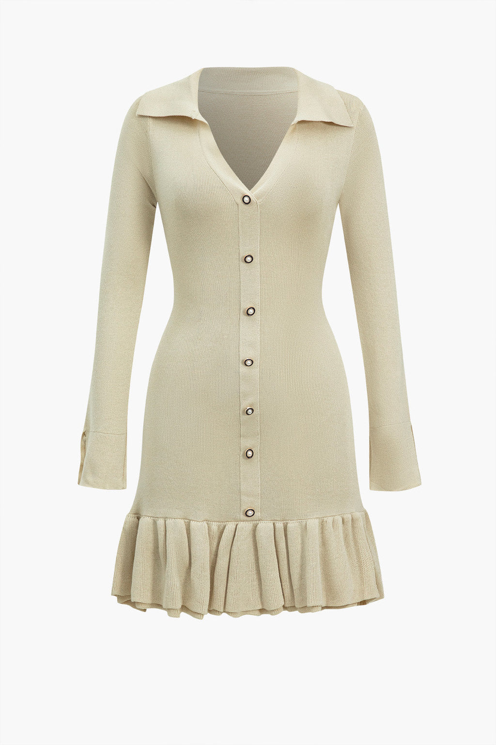 Kontrast Örgülü Sırtı Fiyonklu Pileli Mini Elbise