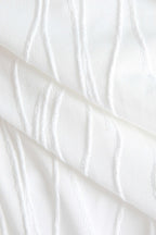 Dokulu Fırfırlı Uzun Kollu Mini Elbise