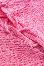 Kontrast Kesik Kravat Düğümü Kolsuz Üst