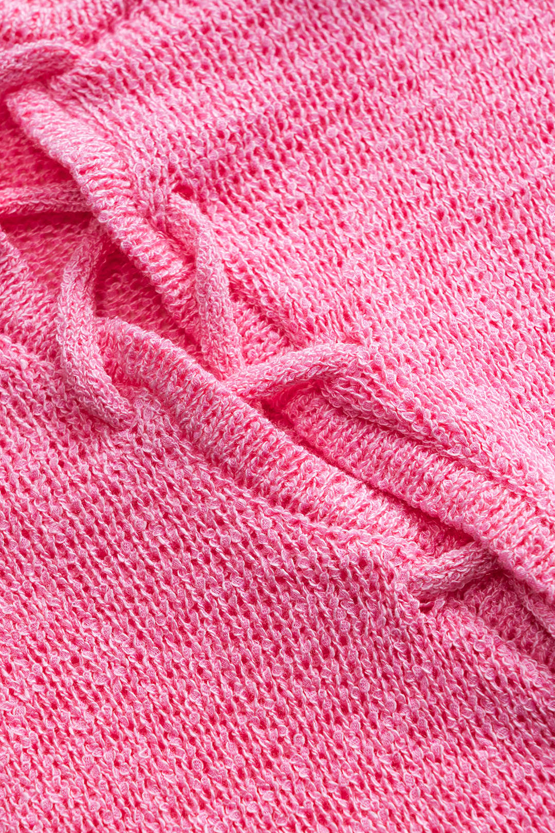 Kontrast Kesik Kravat Düğümü Kolsuz Üst