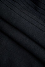 Düğme Cepli V Yaka Midi Elbise