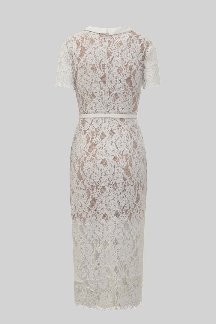 Kemerli Midi Elbise