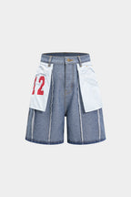 denim Cepli Şort