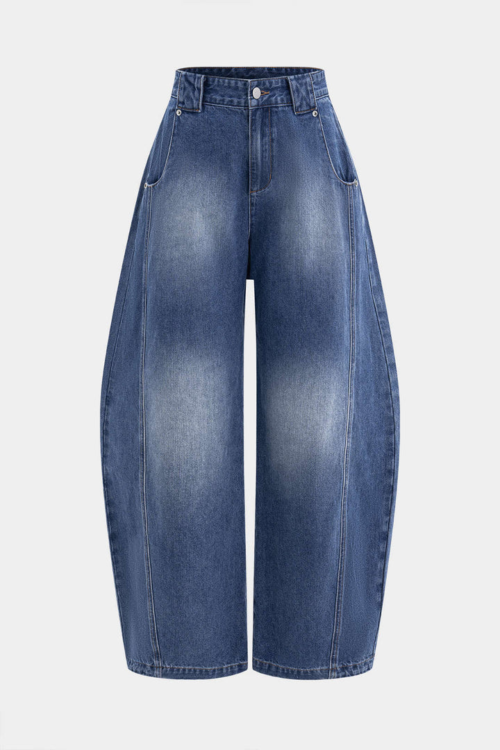 Denim Barrel Kot