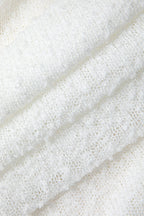 Düşük Omuz Açık Örgü maksi Elbise