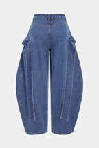 Denim Barrel Kot