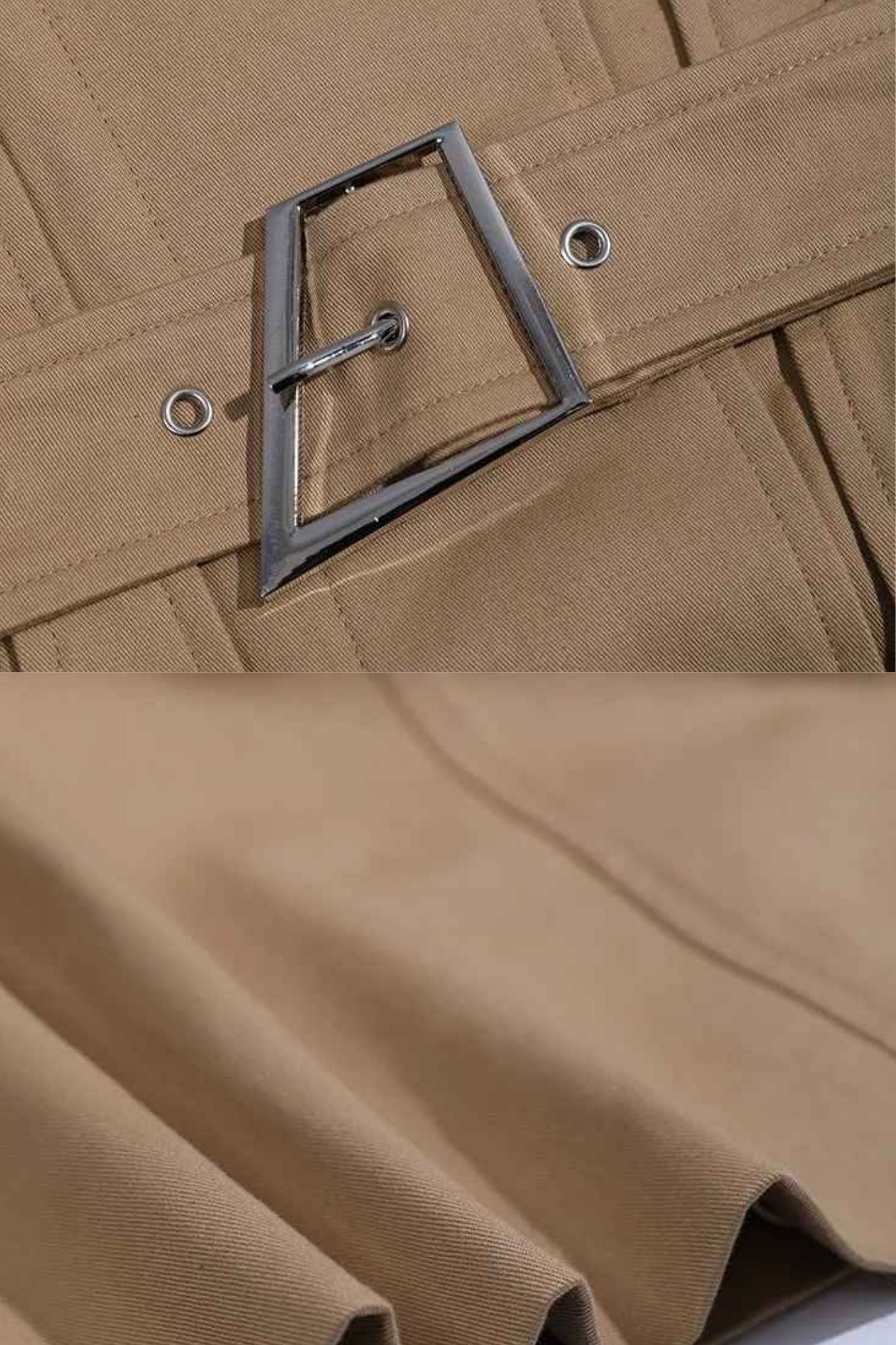 Bel detaylı trençkot