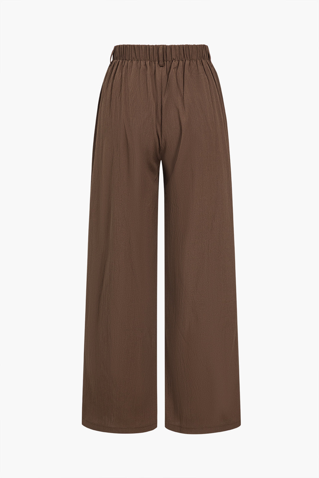 Basic Katı Dantelli Geniş Paça Pantolon