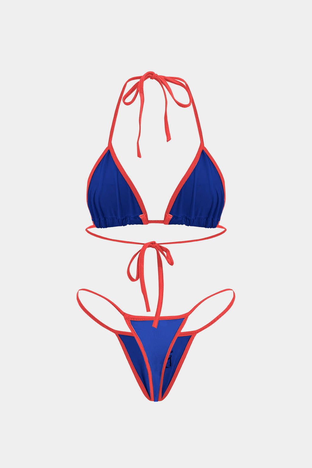 Nakışlı Kontrast Bikini Takımı
