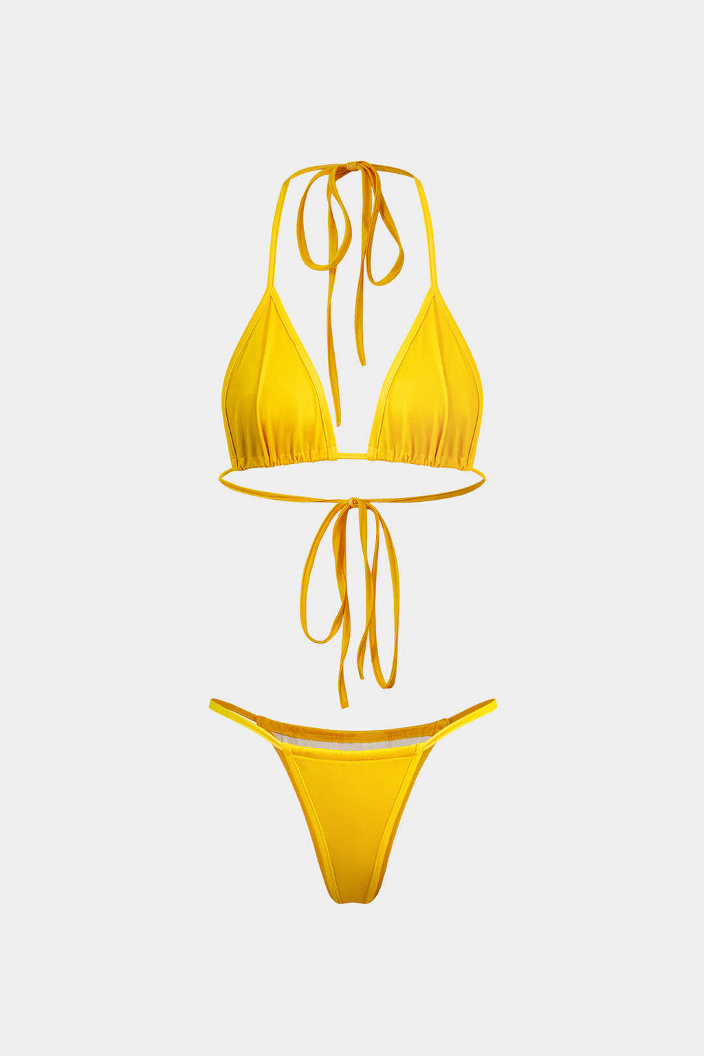 Halter Yaka Bikini ve Mayo Eteği Pareo Takımı