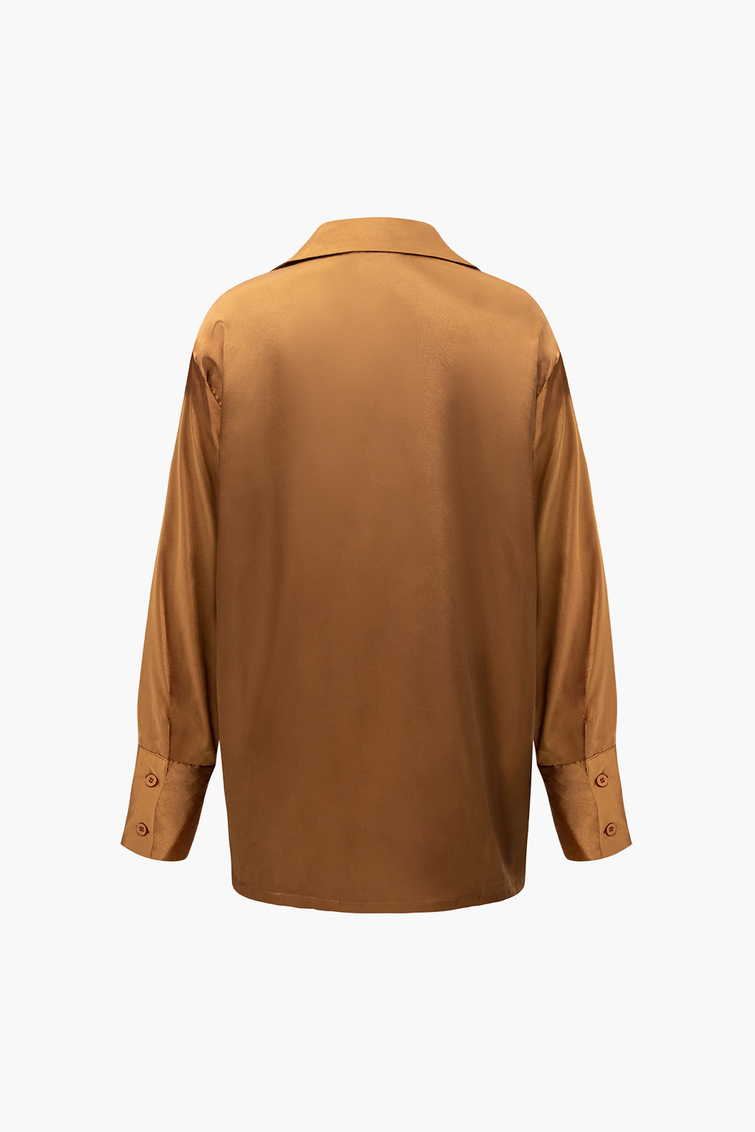 Saphire Saten Düğmeli Gömlek ve Pantolon Takım