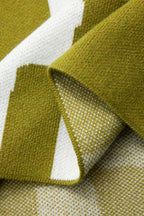 Geometrik Desenli Straplez Triko maksi Elbise