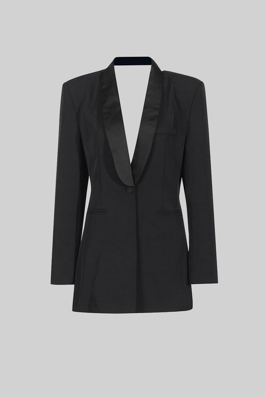 açık sırt detaylı blazer ceket