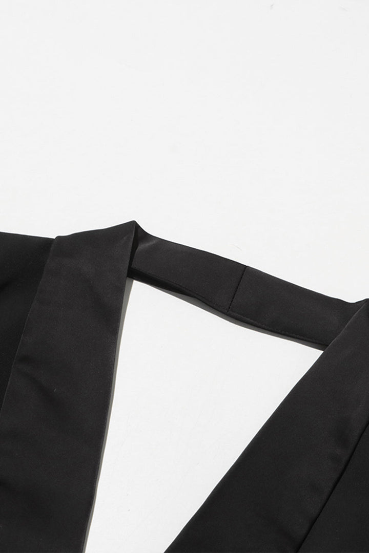 açık sırt detaylı blazer ceket