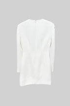 Çiçek İşlemeli Mini Elbise