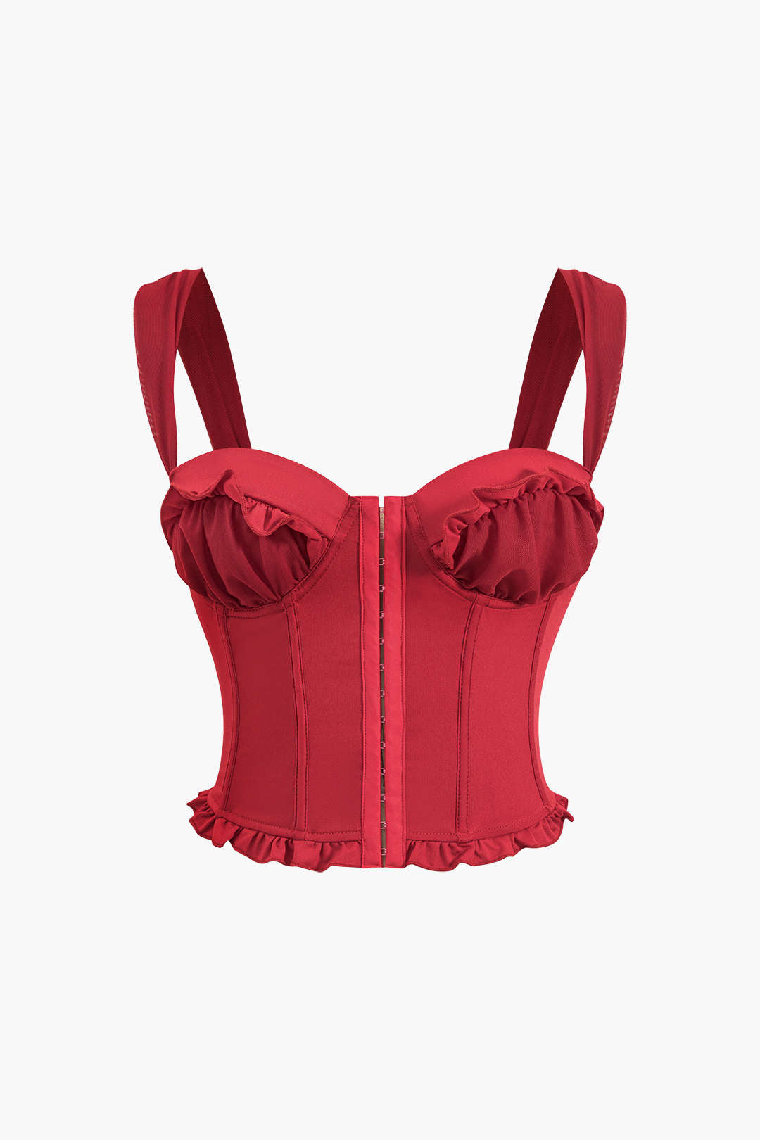 Fırfırlı Sırt Açık Korse Slip Atlet