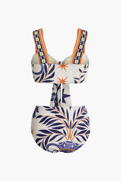 Tribal Baskılı İki Parça Mayo Bikini Takımı