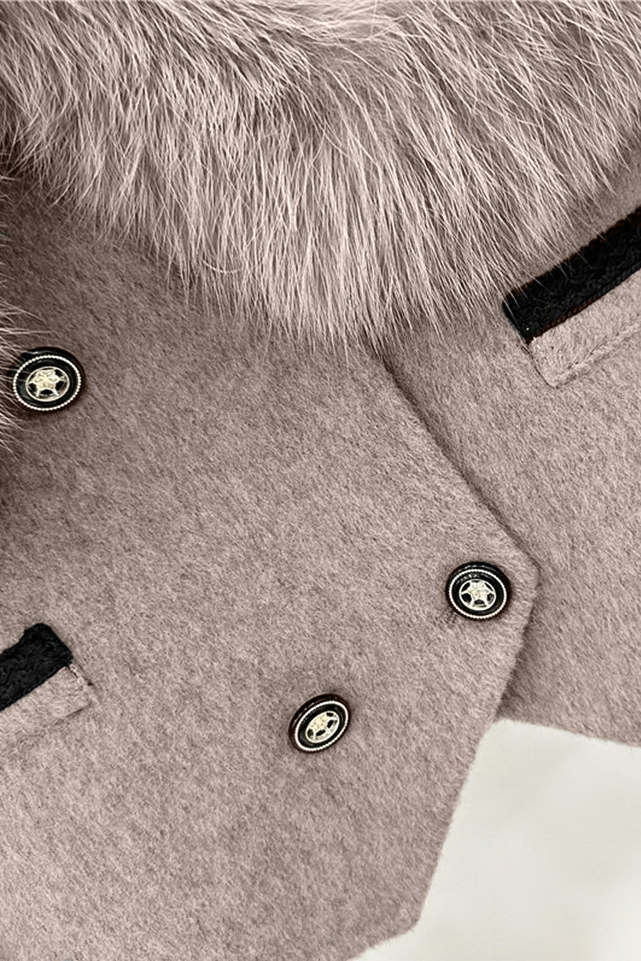 kürk detay crop mont