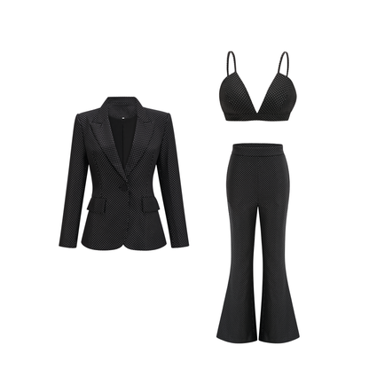 Rowena ceket, yelek top ve pantolon takım