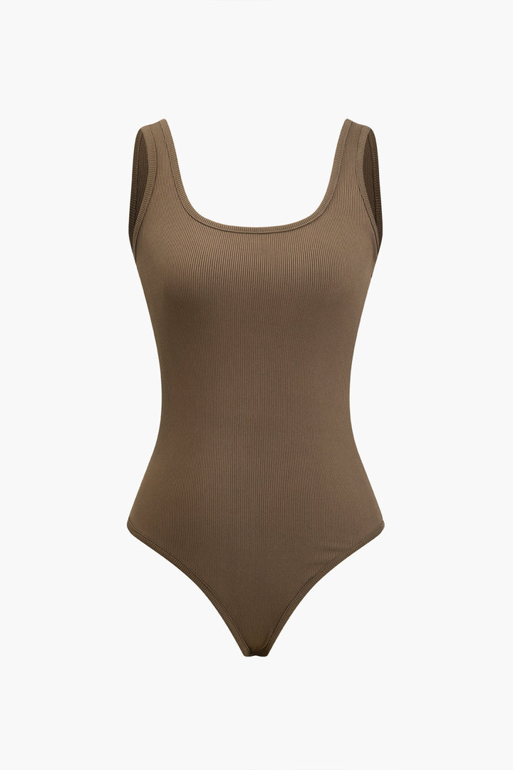 Coffee Solid Bodysuit Ve Pantolon Takımı