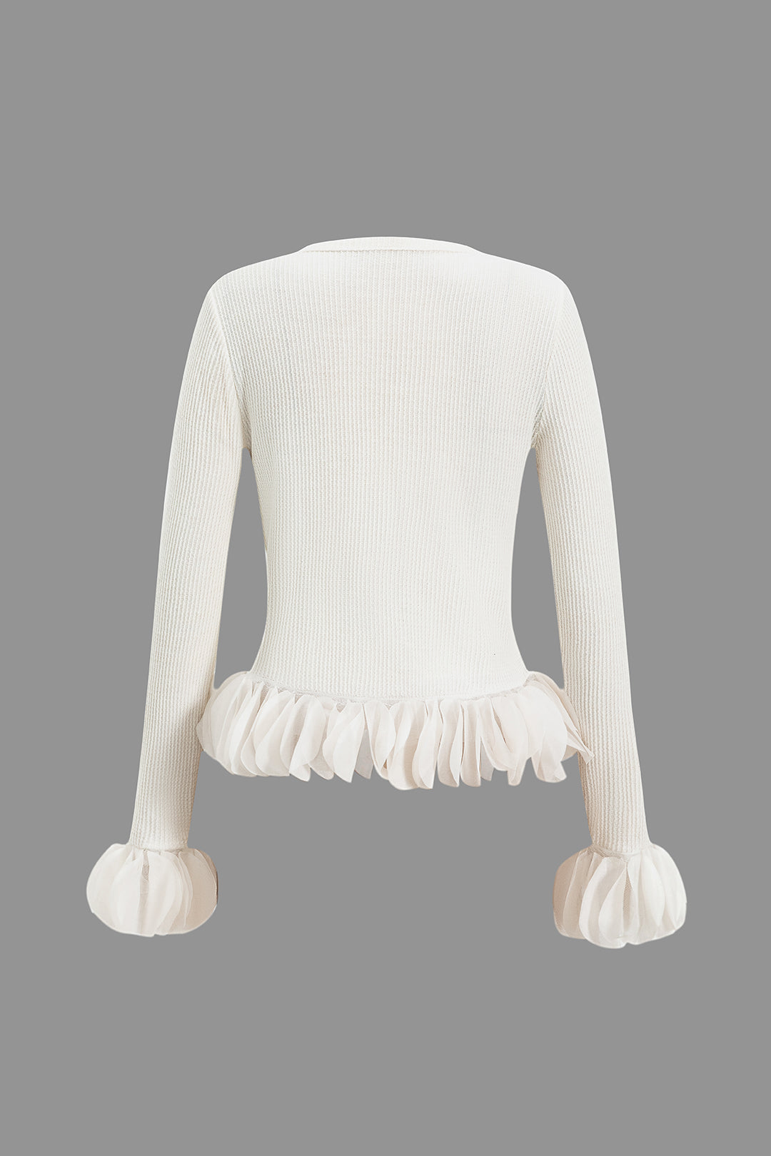 Fırfırlı Uzun Kollu Üst