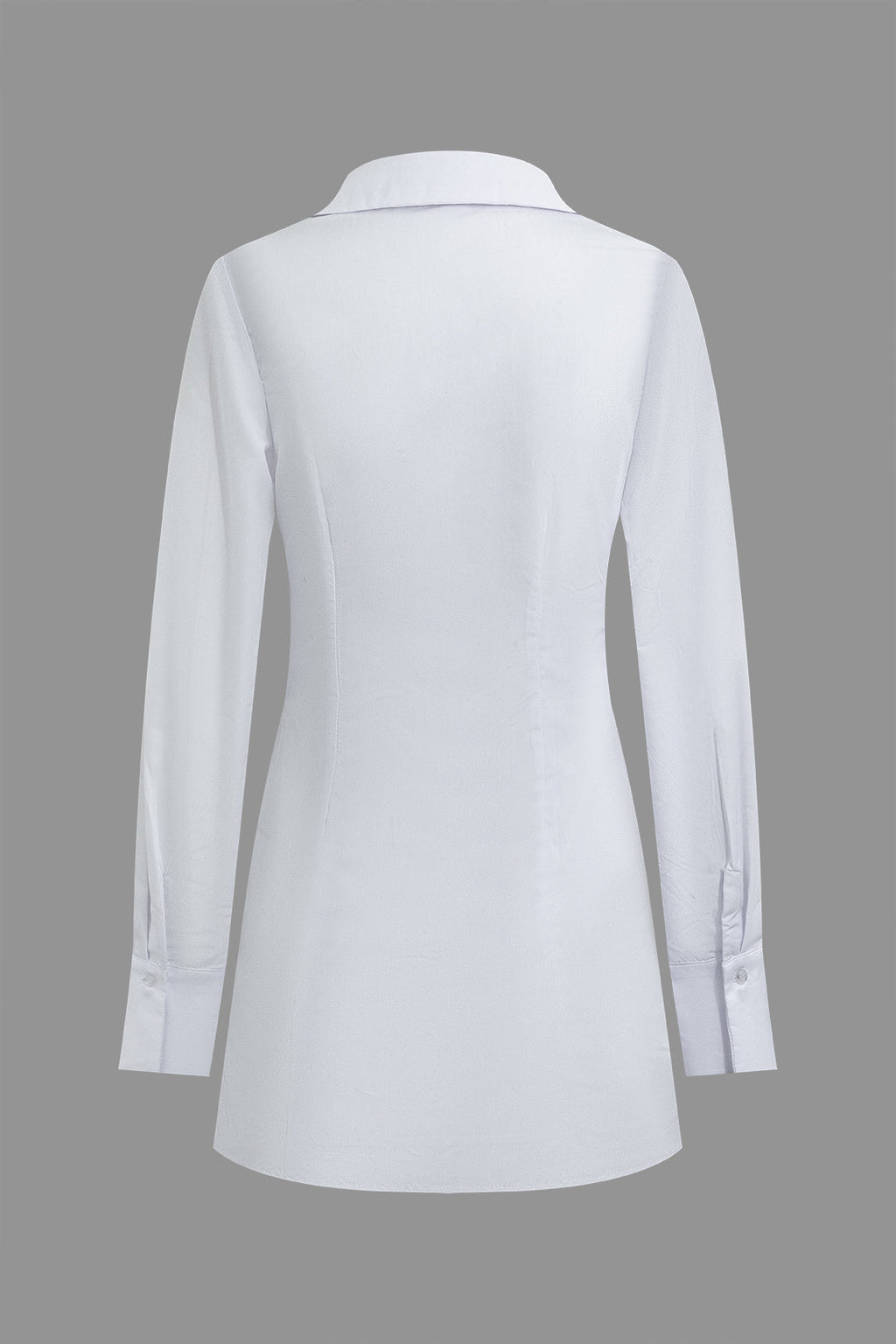 Düz Korse Uzun Kollu Mini Elbise