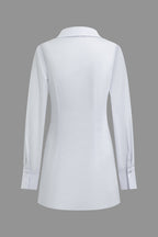 Düz Korse Uzun Kollu Mini Elbise