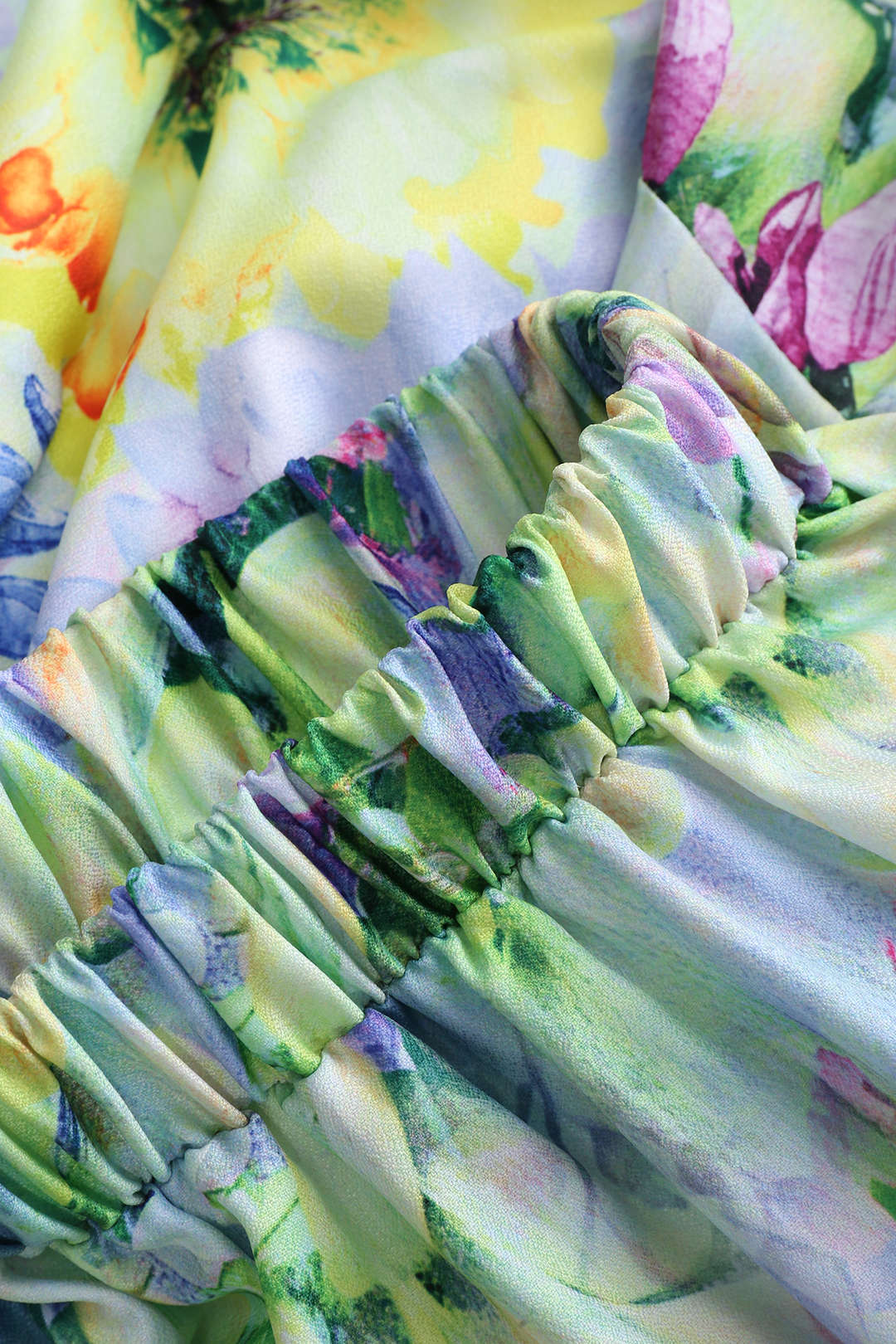 Çiçek Desenli Fırfırlı Karın Toparlayıcı Mayo ve Mayo Eteği Pareo Takım