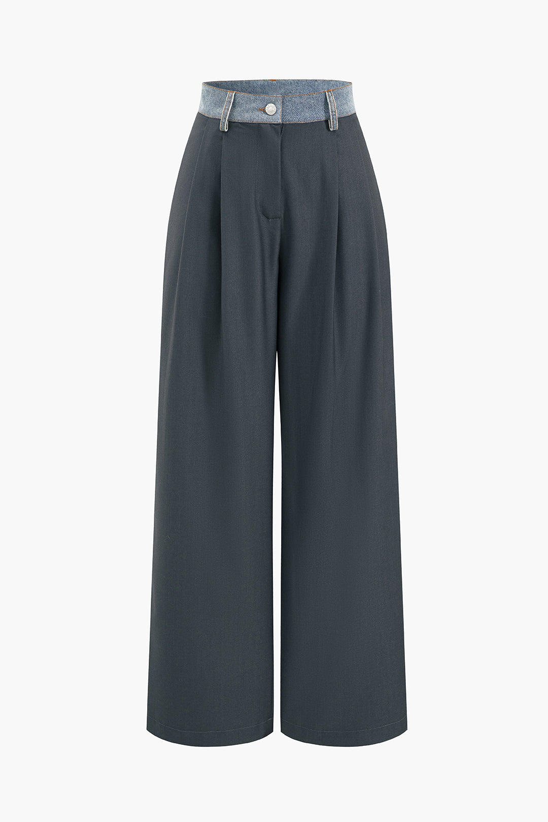 Denim Patchwork Pantolon