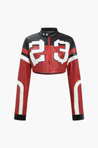 Suni Deri Crop Ceket