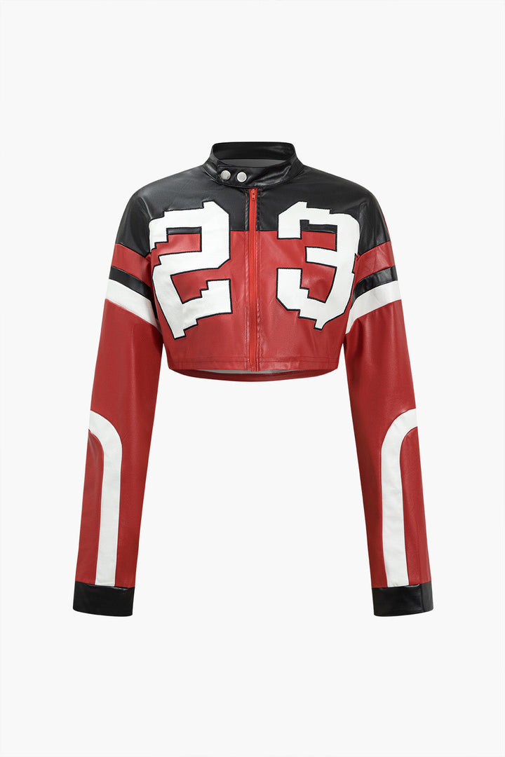 Suni Deri Crop Ceket