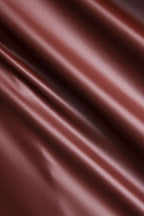 Deri Büstiyer Slip Midi Elbise