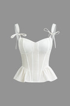 Bow-Tie Askılı Peplum Büstiyer