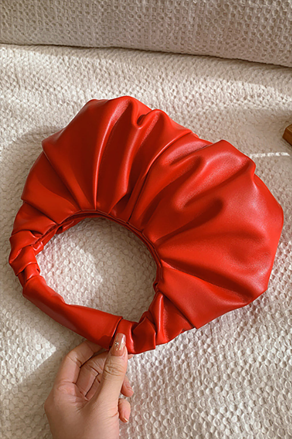 Kırışık Tasarımlı Tote Çanta