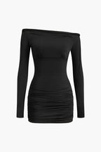 Katı Kesilmiş Mini Elbise