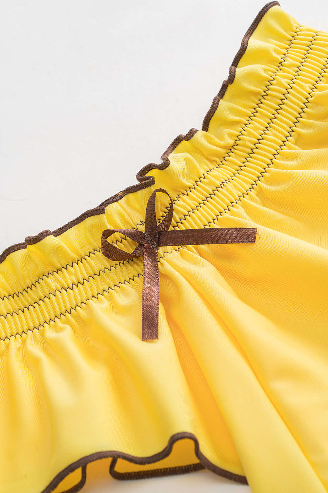 Fırfırlı Büzgülü Bikini Takımı