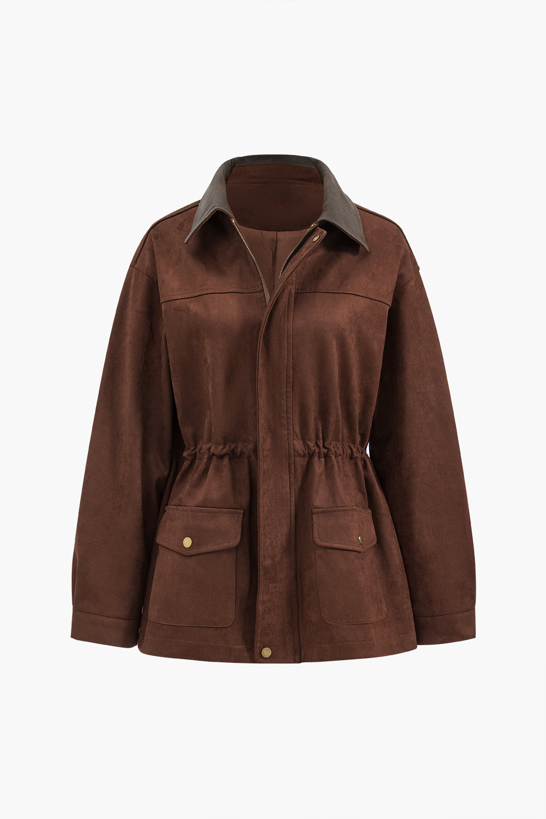 Ciacca Süet Retro Fermuarlı Ceket