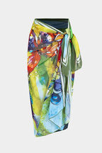 Kelebek Desenli Mayo Eteği Pareo