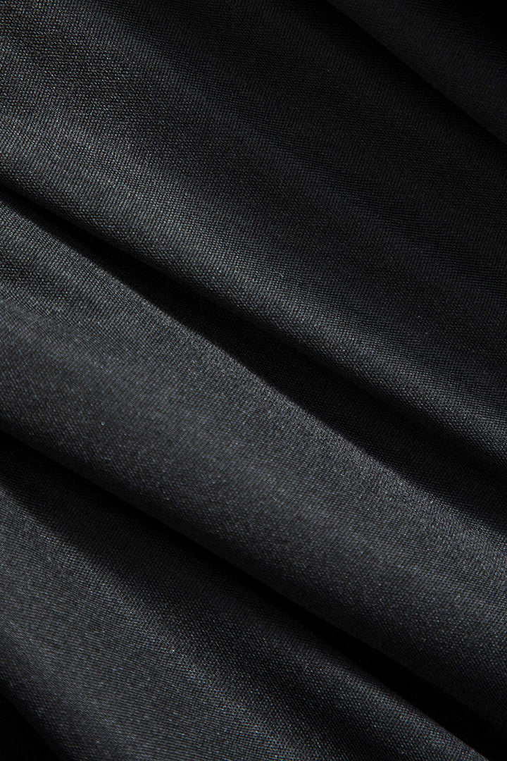 Sırt Dekolteli Cut-Out Kare Yaka Mini Elbise